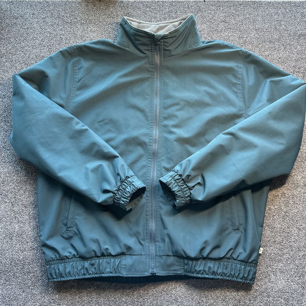 MAGELLAN Outdoors Jacket Mens Medium M Blue Poly Fleece Lined Full Zip